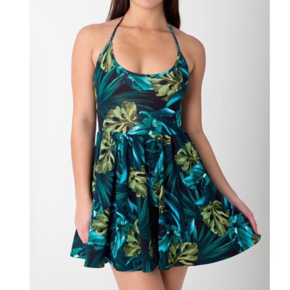 AMERICAN APPAREL Jungle Print Dress Size M NEW